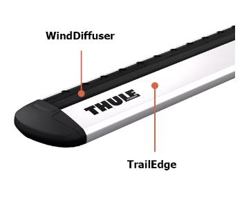 Střešní nosič THULE Evo WingBar Black 7106/7112B/6052 pro FORD Focus Active Kombi WindDiffuser