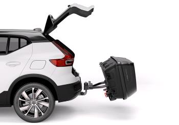 Box na tažné zařízení Hapro Boxer L420 Hexagon Black